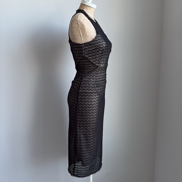 NSR Halter Crochet Midi Dress Size SMALL - Picture 4 of 8